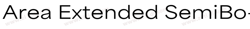 Area Extended SemiBo字体转换